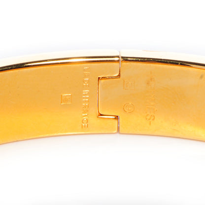Hermes Enamel Narrow Clic Clac H Bracelet PM White 3 of 5