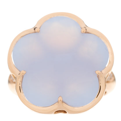 Pasquale Bruni 18K Rose Gold Diamond Chalcedony Bon Ton Ring 55 7.25 1 of 7