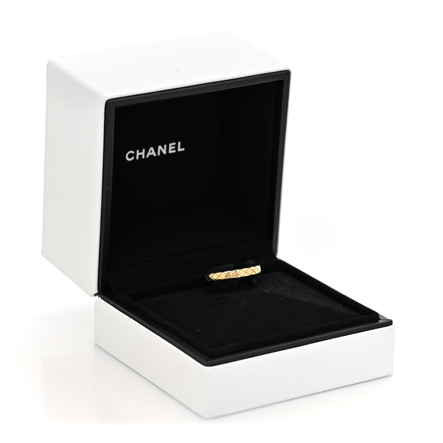 Chanel 18K Yellow Gold Mini Coco Crush Ring 55 7.25 5 of 5