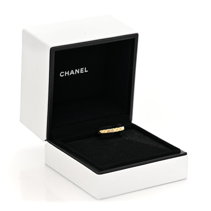 Chanel 18K Yellow Gold Mini Coco Crush Ring 55 7.25 5 of 5