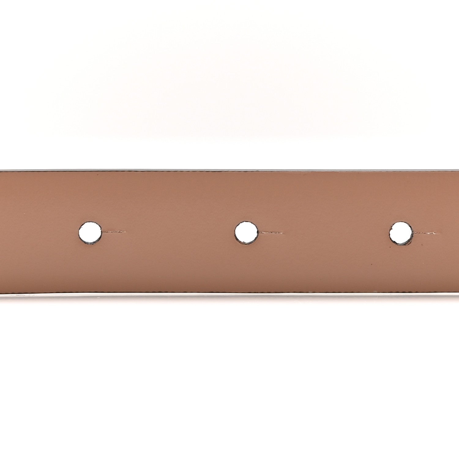 Valentino Garavani Glossy Calfskin VLogo Reversible 20mm Belt 85 34 Light Ivory Rose Cannelle 3 of 6