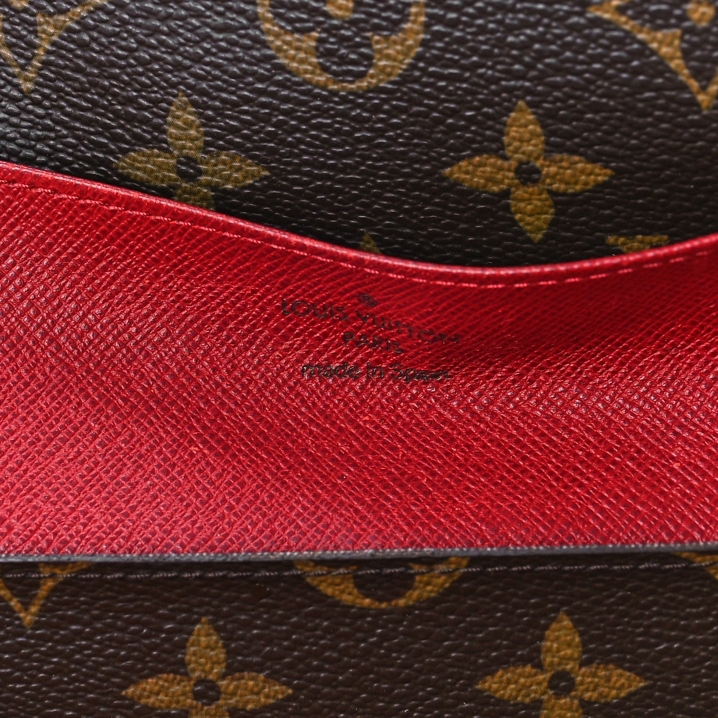Monogram Emilie Wallet Rouge