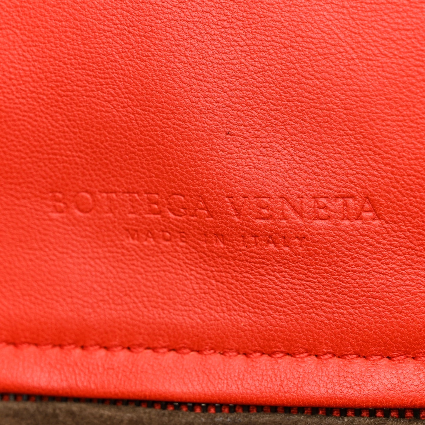 Nappa Intrecciato Crossbody Flap Bag Red