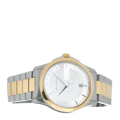Gucci Stainless Steel 38mm G-Timeless Two Tone Quartz Watch 2 of 5
