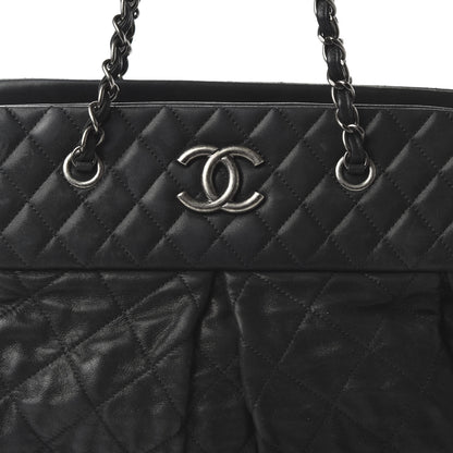 Chanel Iridescent Calfskin Chic Quilt Bowling Bag Black 10 of 12