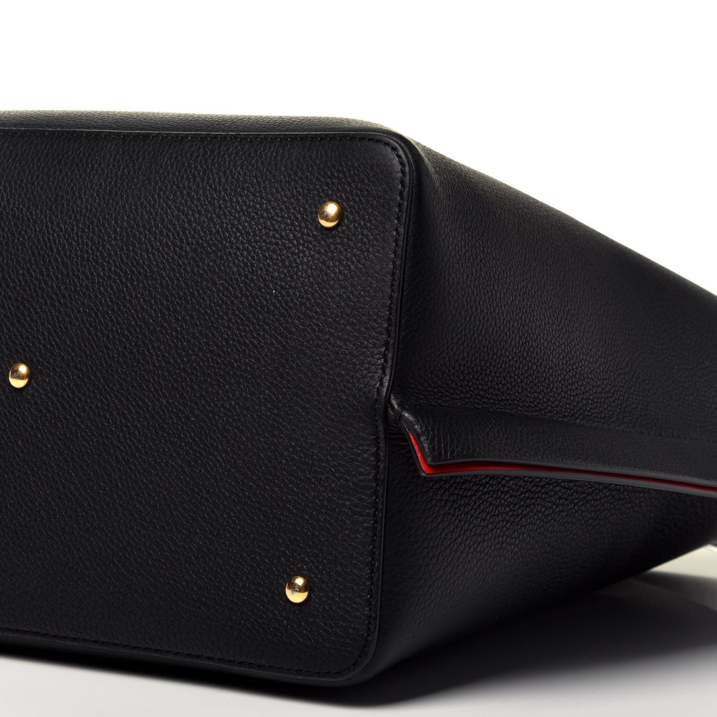 Grainy Calfskin Escape Hobo Bag Black