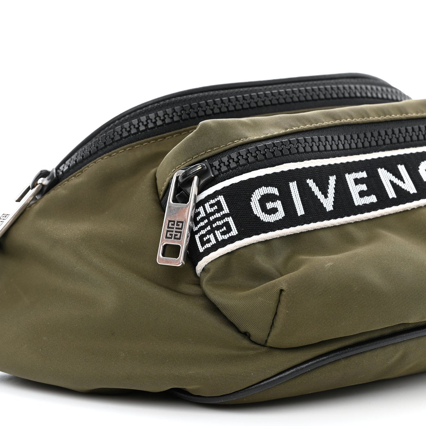 Nylon Logo Belt Bag Khaki