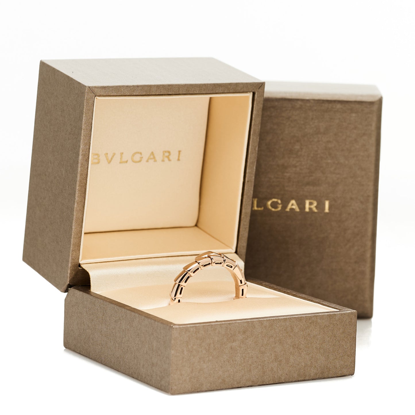 18K Rose Gold Serpenti Viper Ring 2XL