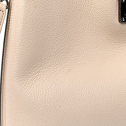 MCM Grained Calfskin Large Milla Hobo Natural 19 of 19