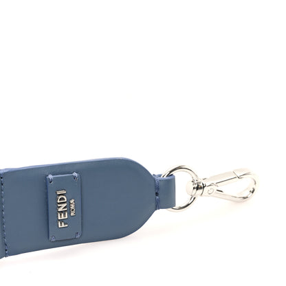 Fendi Jacquard Fabric Vitello FF Embroidered Adjustable Strap You Mirto White 3 of 4