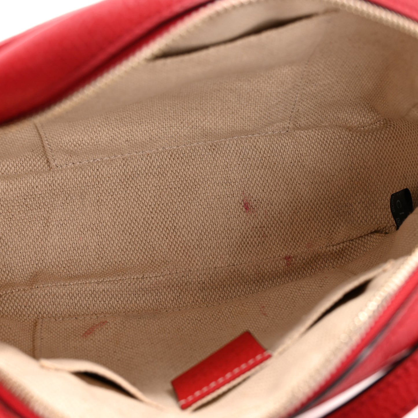 Pebbled Calfskin Small Soho Disco Bag Tabasco Red