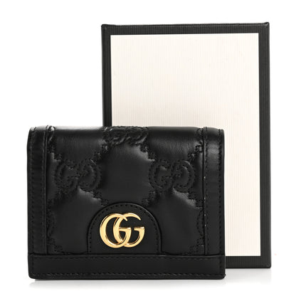 Gucci Calfskin GG Matelasse Card Case Wallet Black 11 of 11