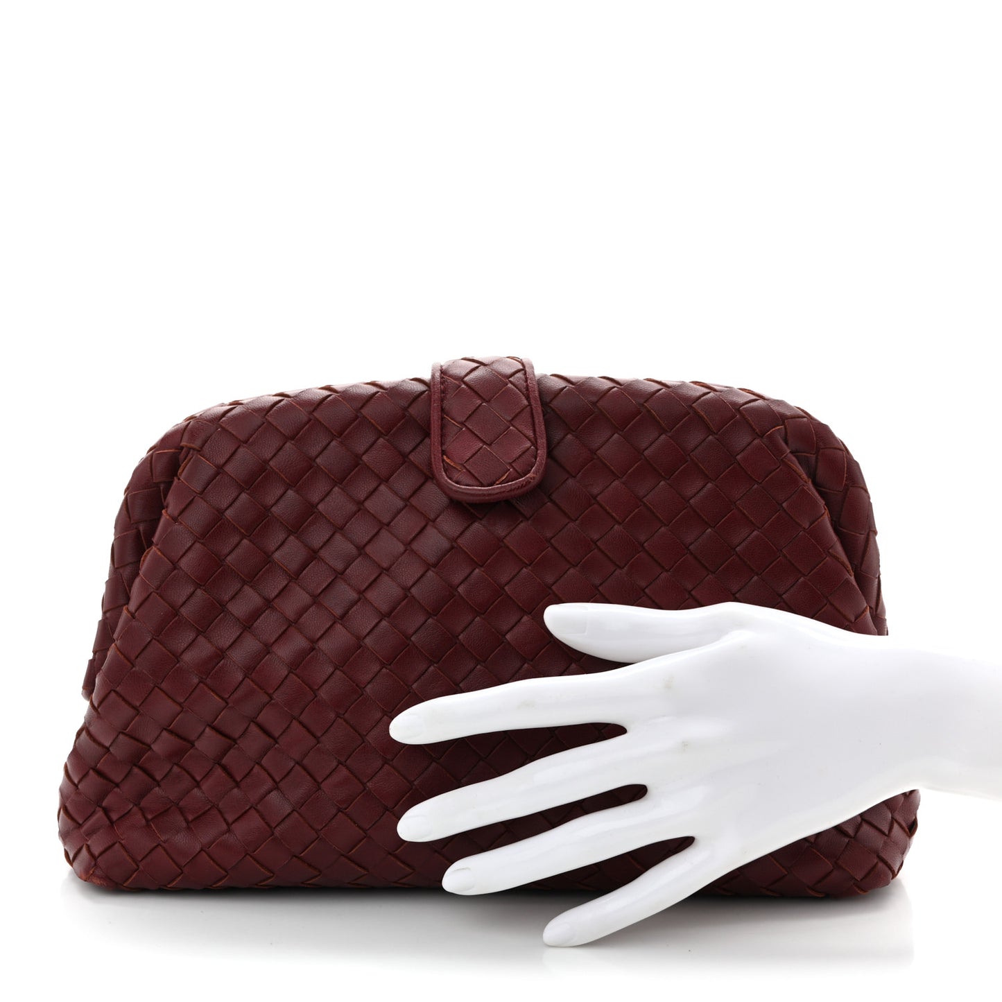 Nappa Intrecciato The Lauren 1980 Clutch Gigolo Red