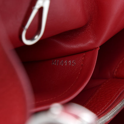 Louis Vuitton Taurillon Snakeskin Capucines MM Rubis 7 of 20