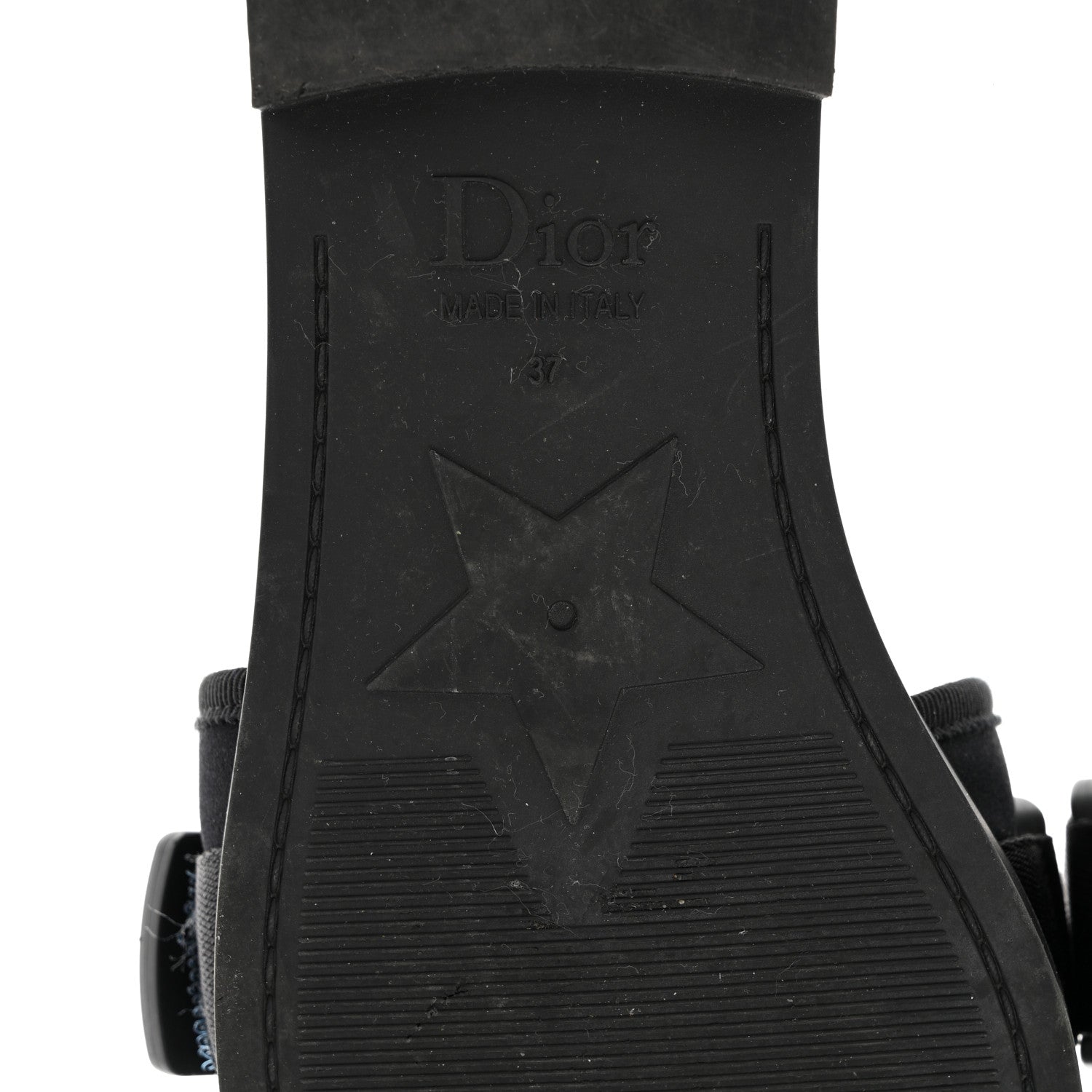 Christian Dior Technical Stretch Fabric Camouflage Dio(r)evolution Slide Sandals 37 Black Military 8 of 9