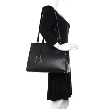 Fendi Vitello Elite Regular 2Jours Tote Black 2 of 14