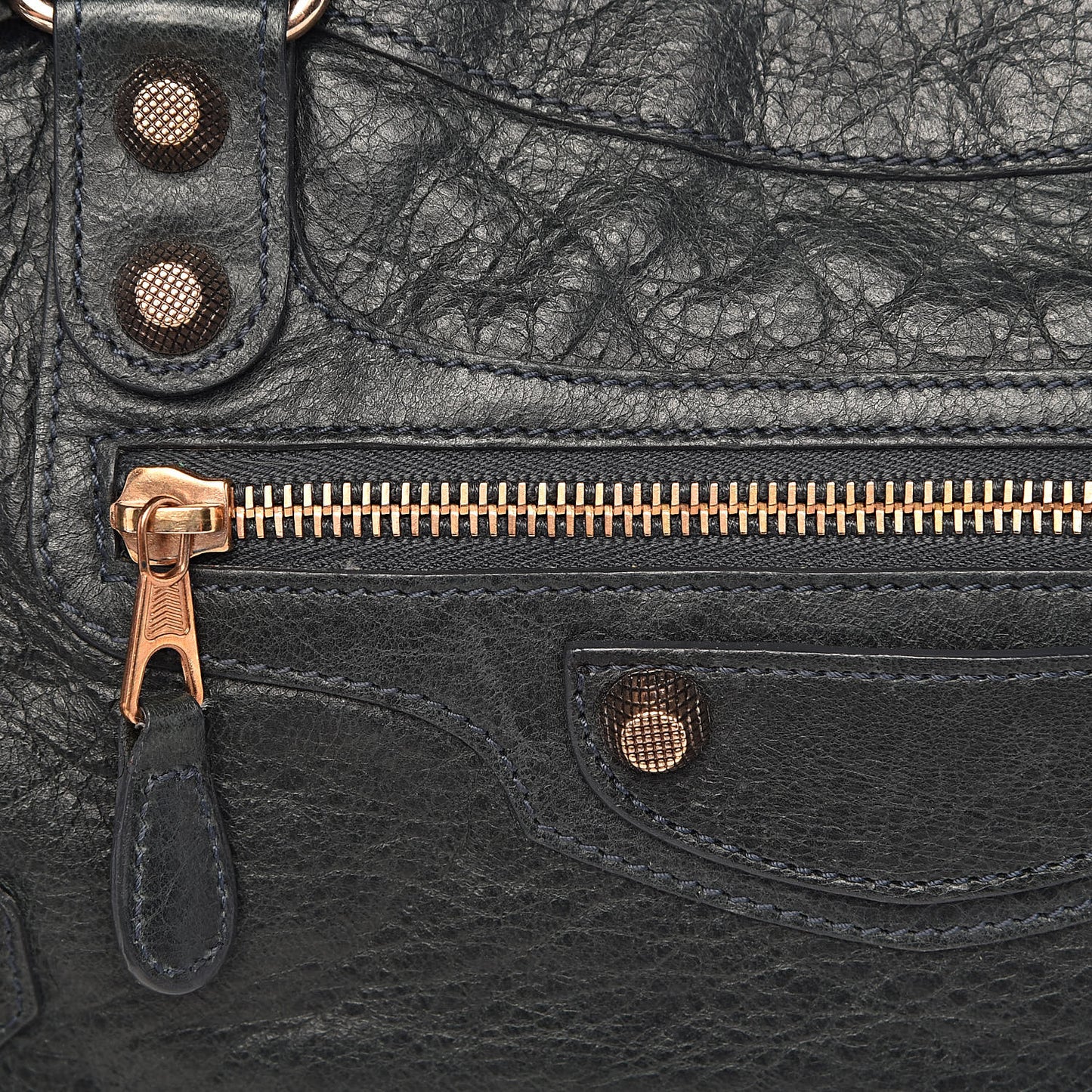 Agneau Giant 12 Rose Gold Hardware First Anthracite