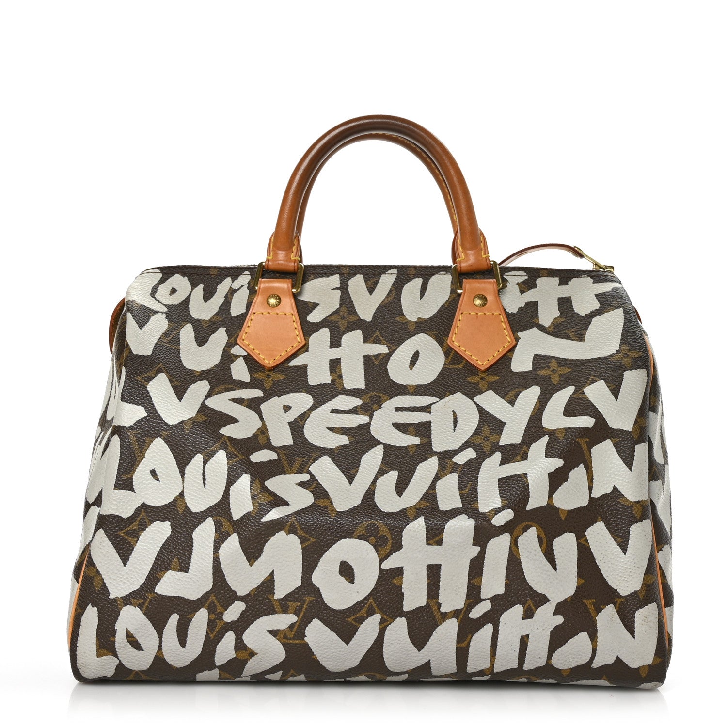 Louis Vuitton Monogram Graffiti Speedy 30 Silver 1 of 7