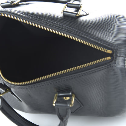 Louis Vuitton Epi Speedy 25 Black 5 of 9