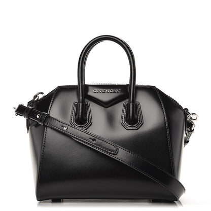 Givenchy Shiny Lord Calfskin Mini Antigona Black 1 of 7