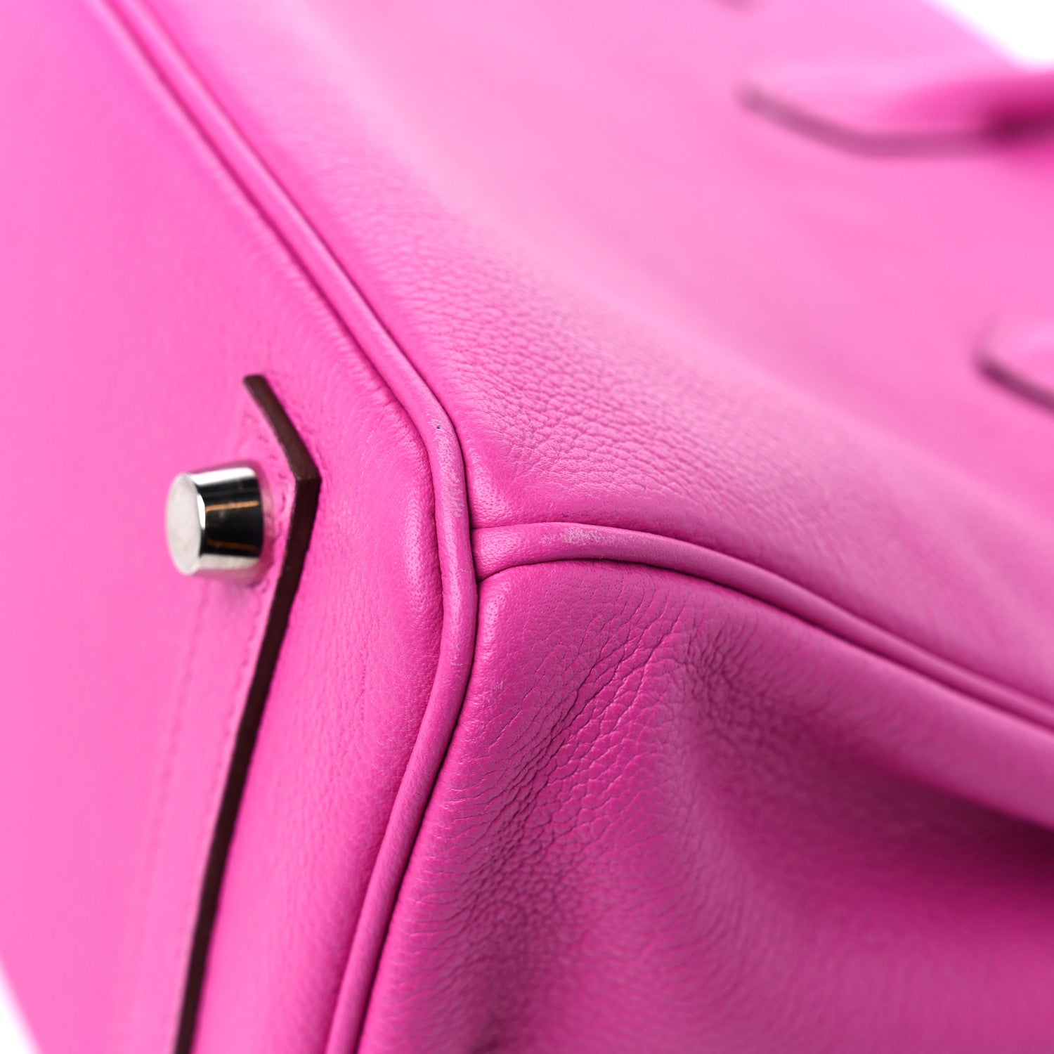 Hermes Taurillon Novillo Verso Birkin 25 Magnolia Rouge Casaque 11 of 11