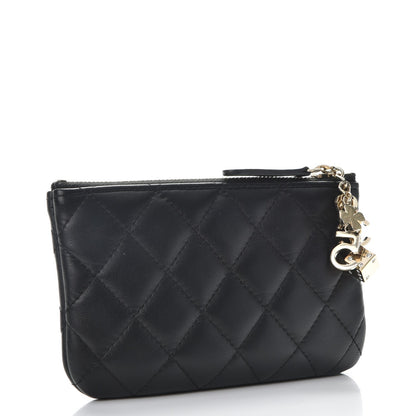 Chanel Lambskin Quilted Casino Coin Purse Black 3 of 9