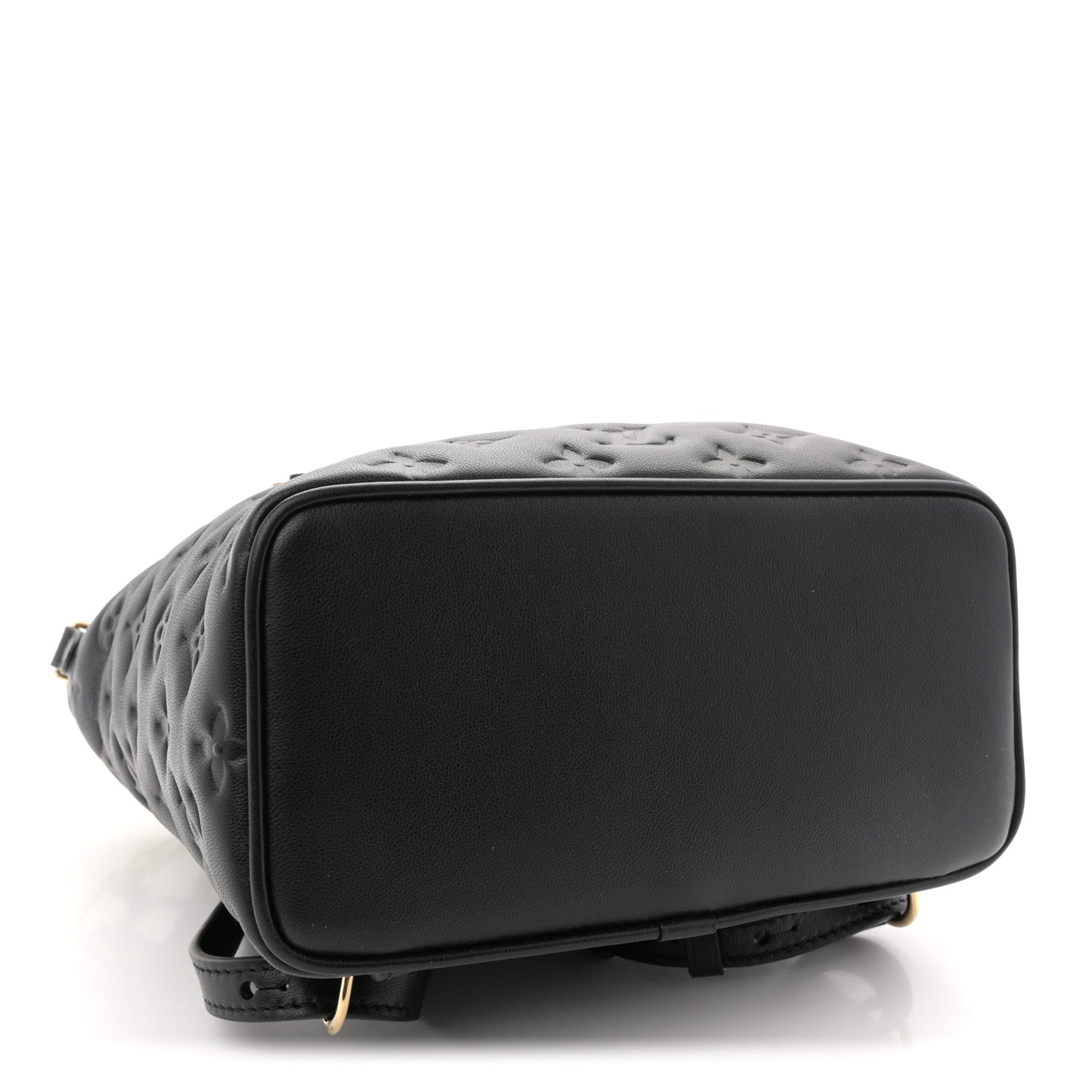 Lambskin Embossed Monogram Coussin PM Backpack Black