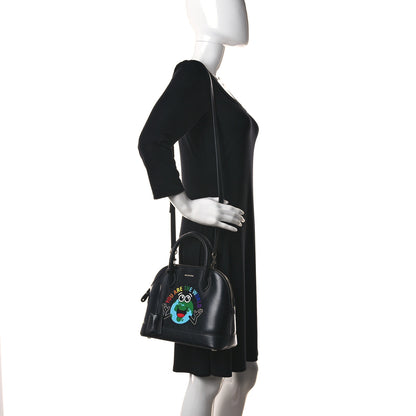 Balenciaga Calfskin You Are The World S Ville Top Handle Bag Black Multicolor 2 of 9