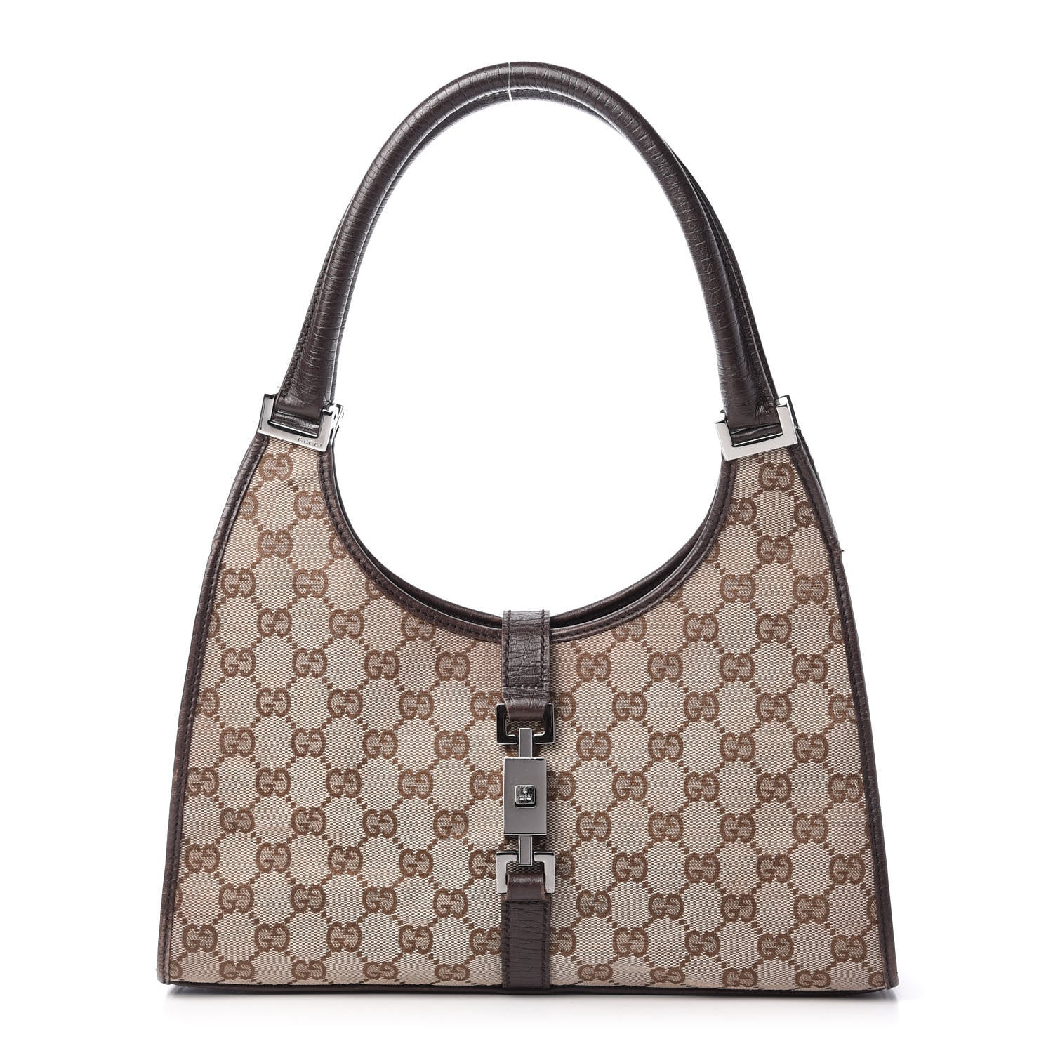 Gucci Monogram Small Bardot Bag Brown 1 of 12