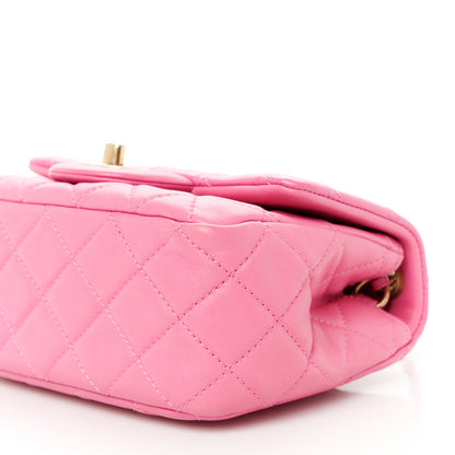 Chanel Lambskin Quilted Mini Pearl Crush Flap Pink 11 of 11