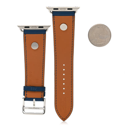 Hermes Swift Medor 40mm Apple Watch Single Tour Band Deep Blue 2 of 4