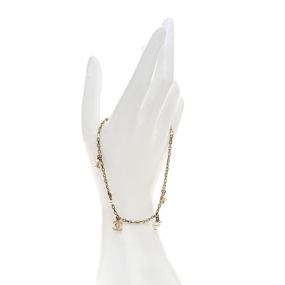 Chanel Pearl CC Chain Anklet Gold 2 of 6
