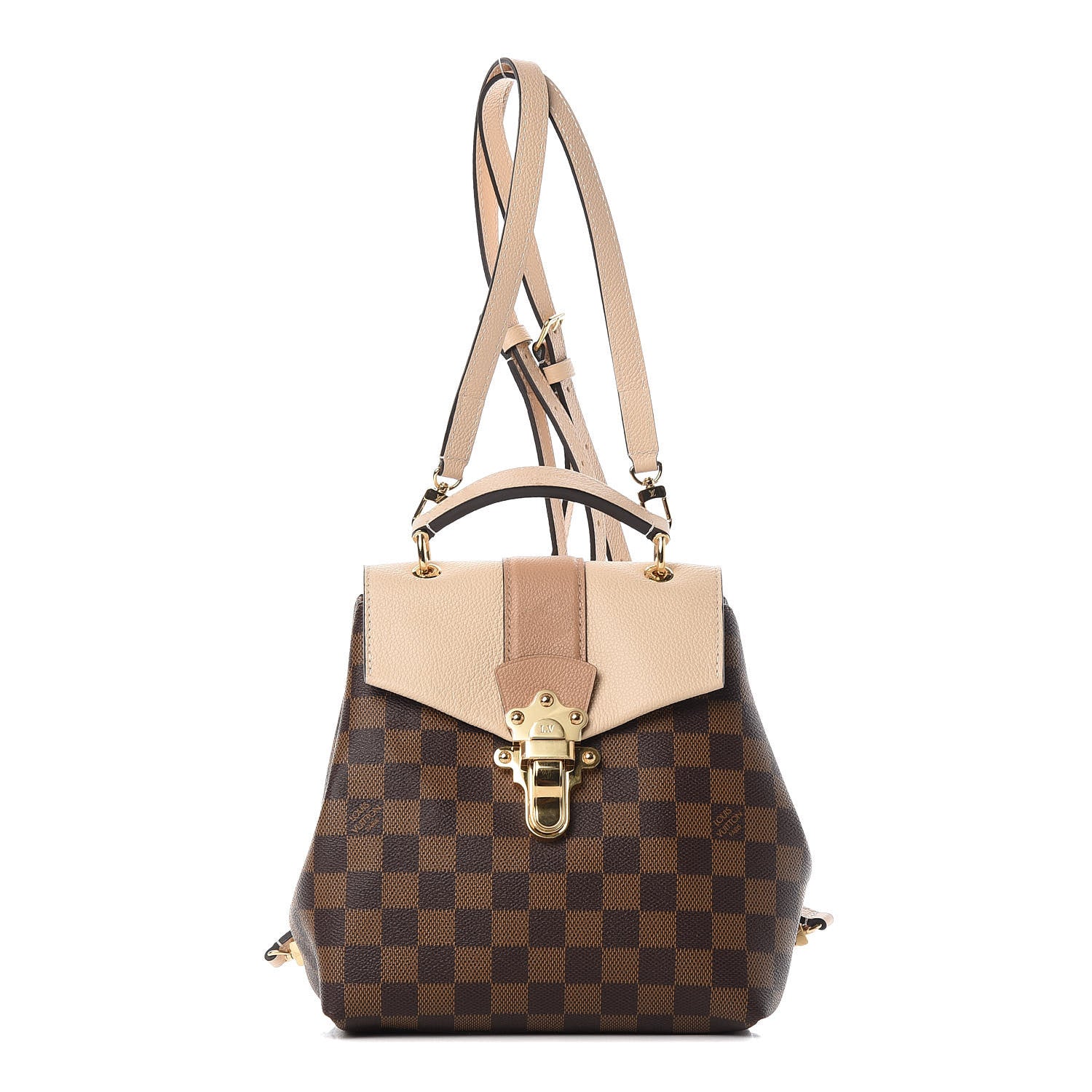 Louis Vuitton Damier Ebene Clapton Backpack Creme 1 of 10