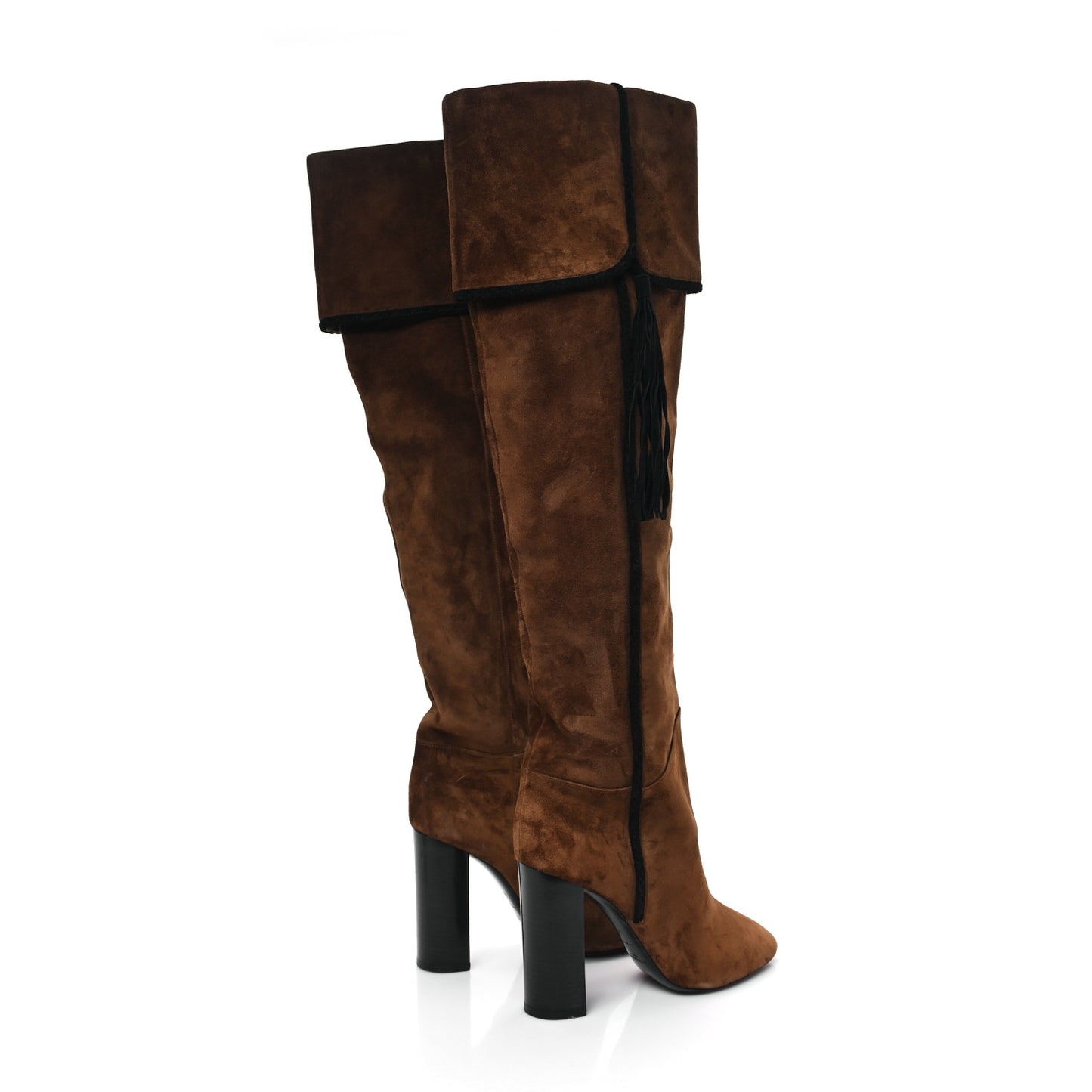 Suede Over The Knee Boots 39 Brown