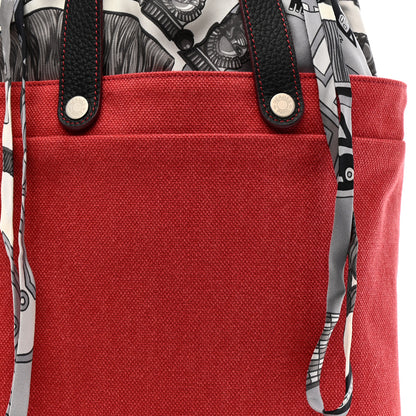 Hermes Canvas Taurillon Silk Petit H Tote Multicolor 8 of 12