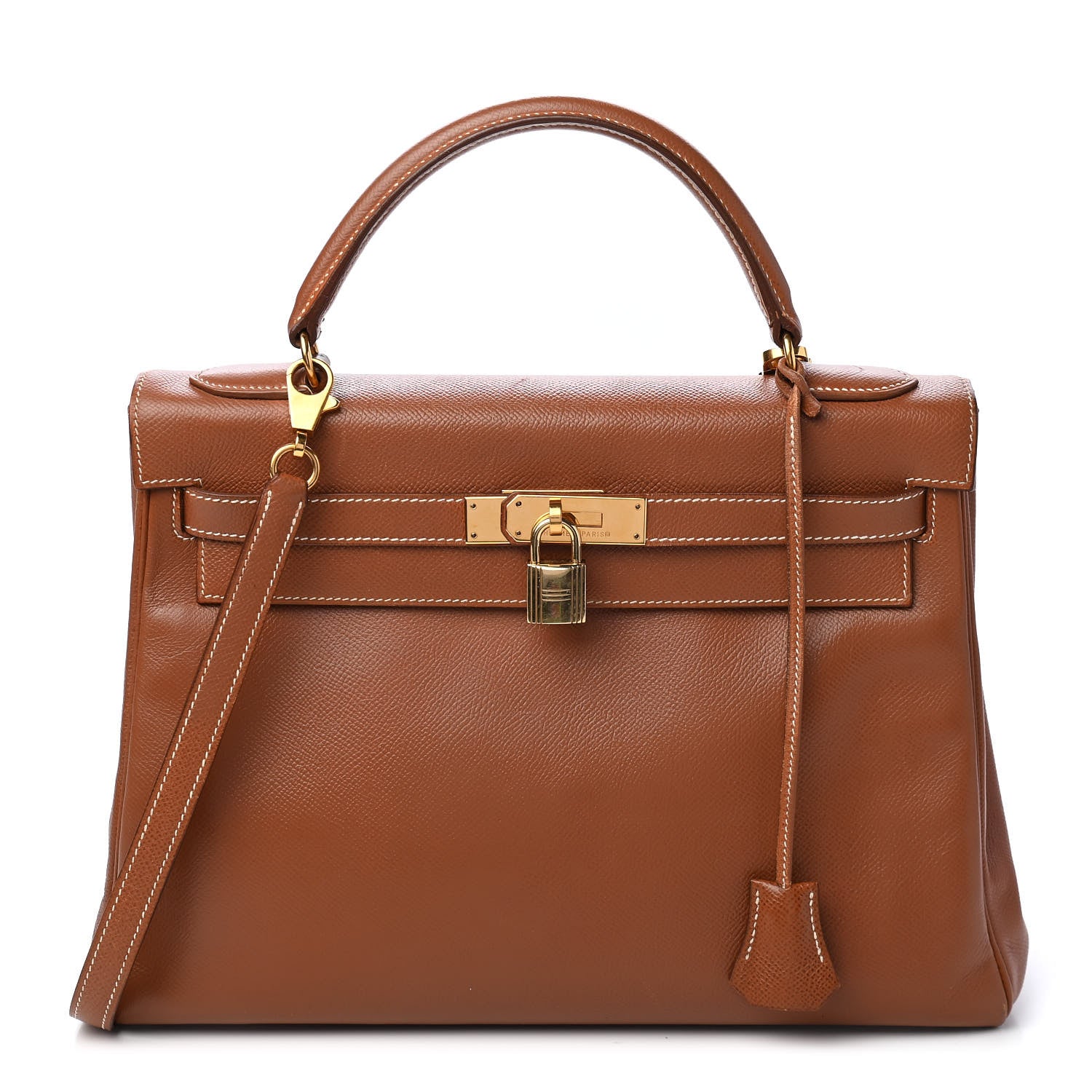 Hermes Courchevel Kelly Retourne 32 Gold 1 of 19