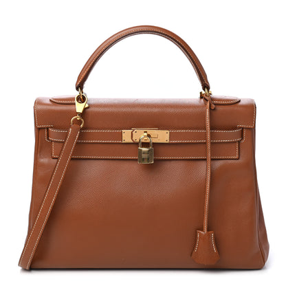 Hermes Courchevel Kelly Retourne 32 Gold 1 of 19