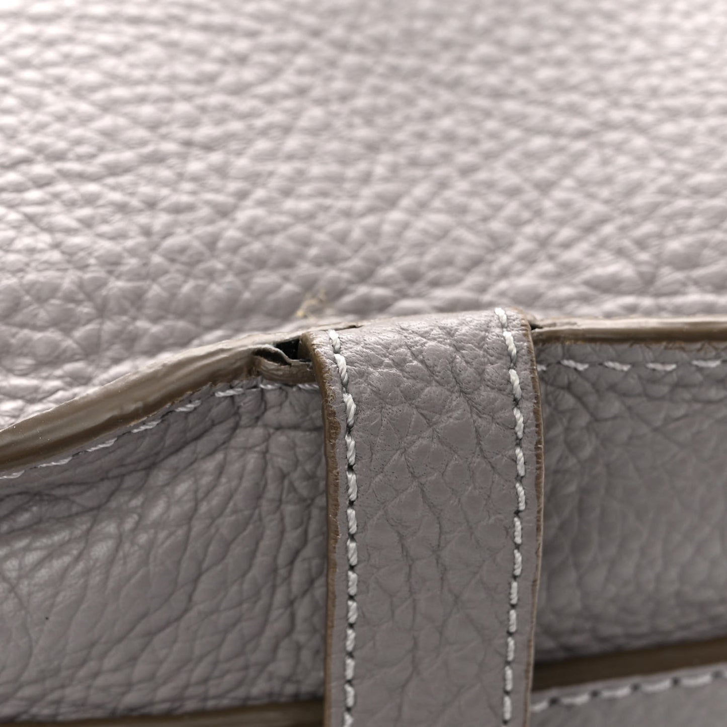 Calfskin Medium Marcie Round Crossbody Bag Cashmere Grey