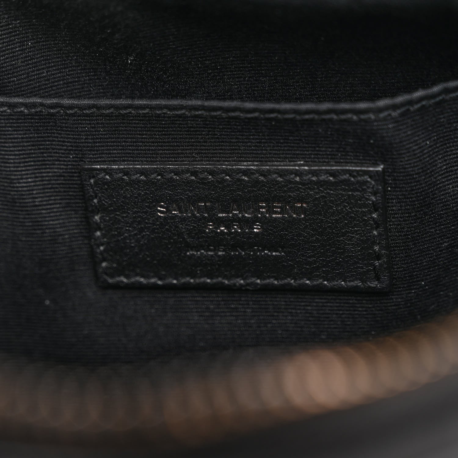 Saint Laurent Calfskin Matelasse Monogram Monochrome Lou Camera Bag Black 6 of 11