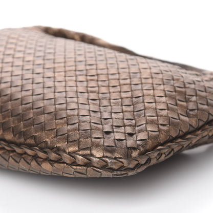Bottega Veneta Metallic Nappa Intrecciato Medium Veneta Hobo Copper 8 of 9