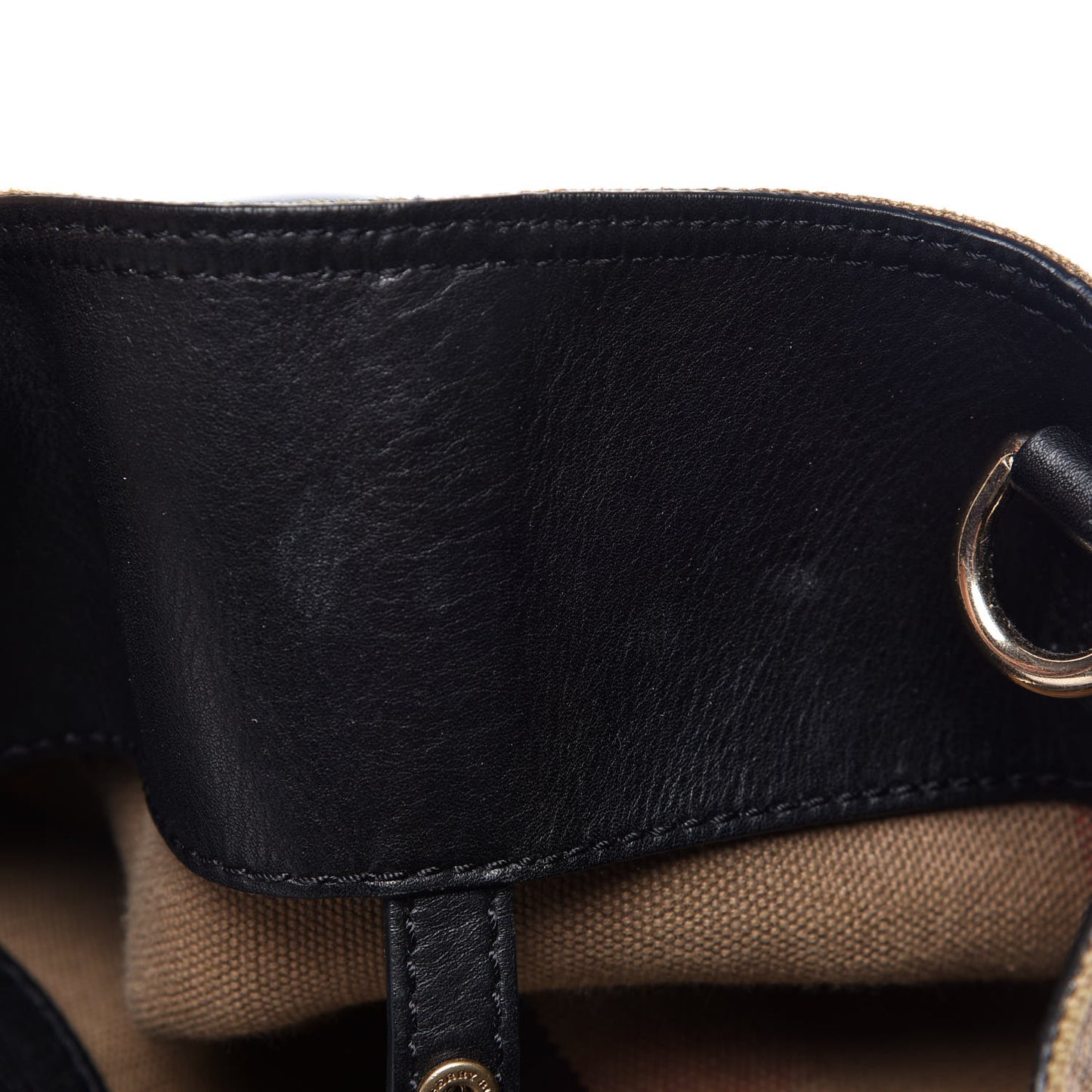 Canvas Mega Check Medium Ashby Hobo Black