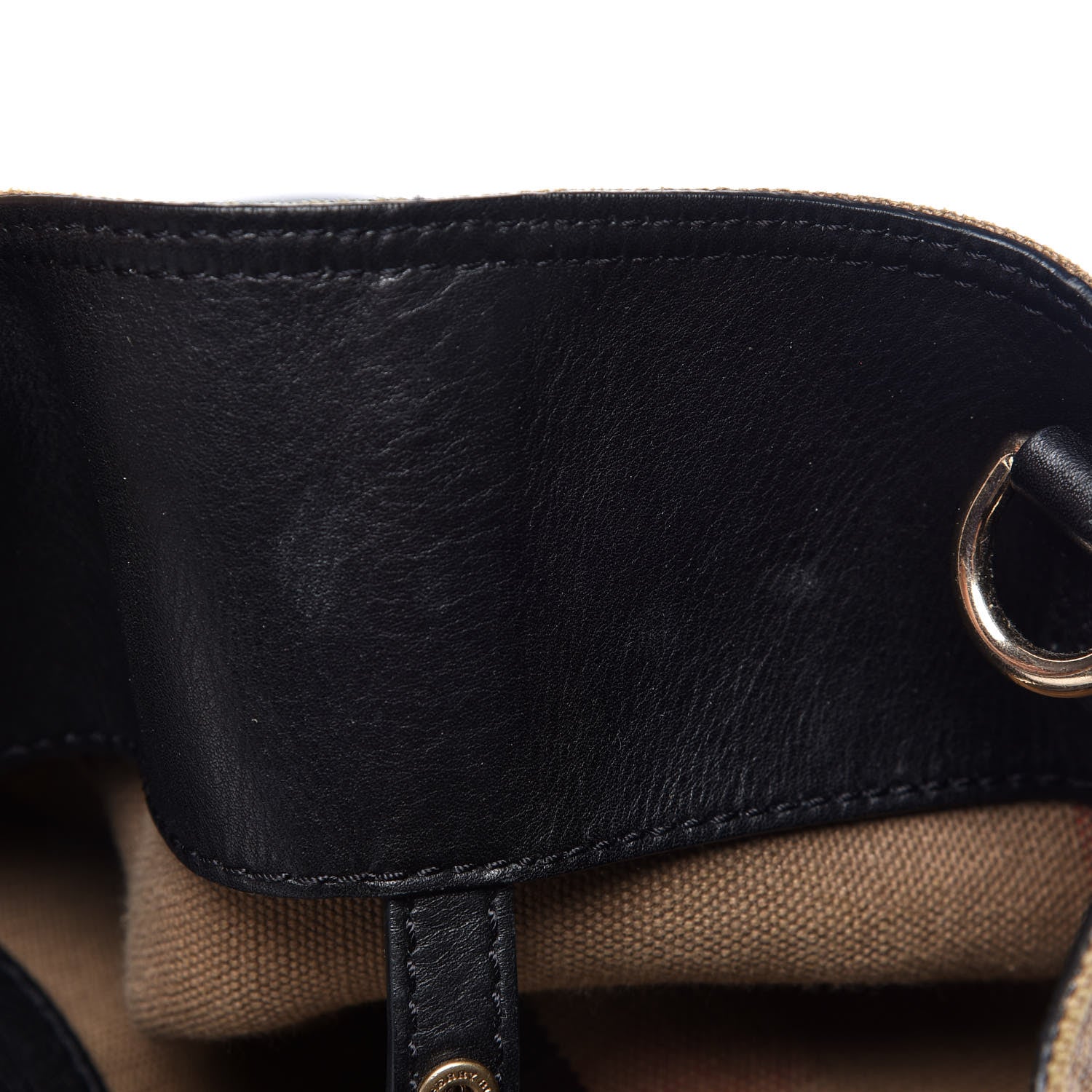 Burberry Canvas Mega Check Medium Ashby Hobo Black 22 of 32