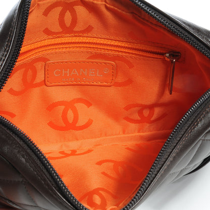 Chanel Calfskin Quilted Cambon Pochette Brown 5 of 7