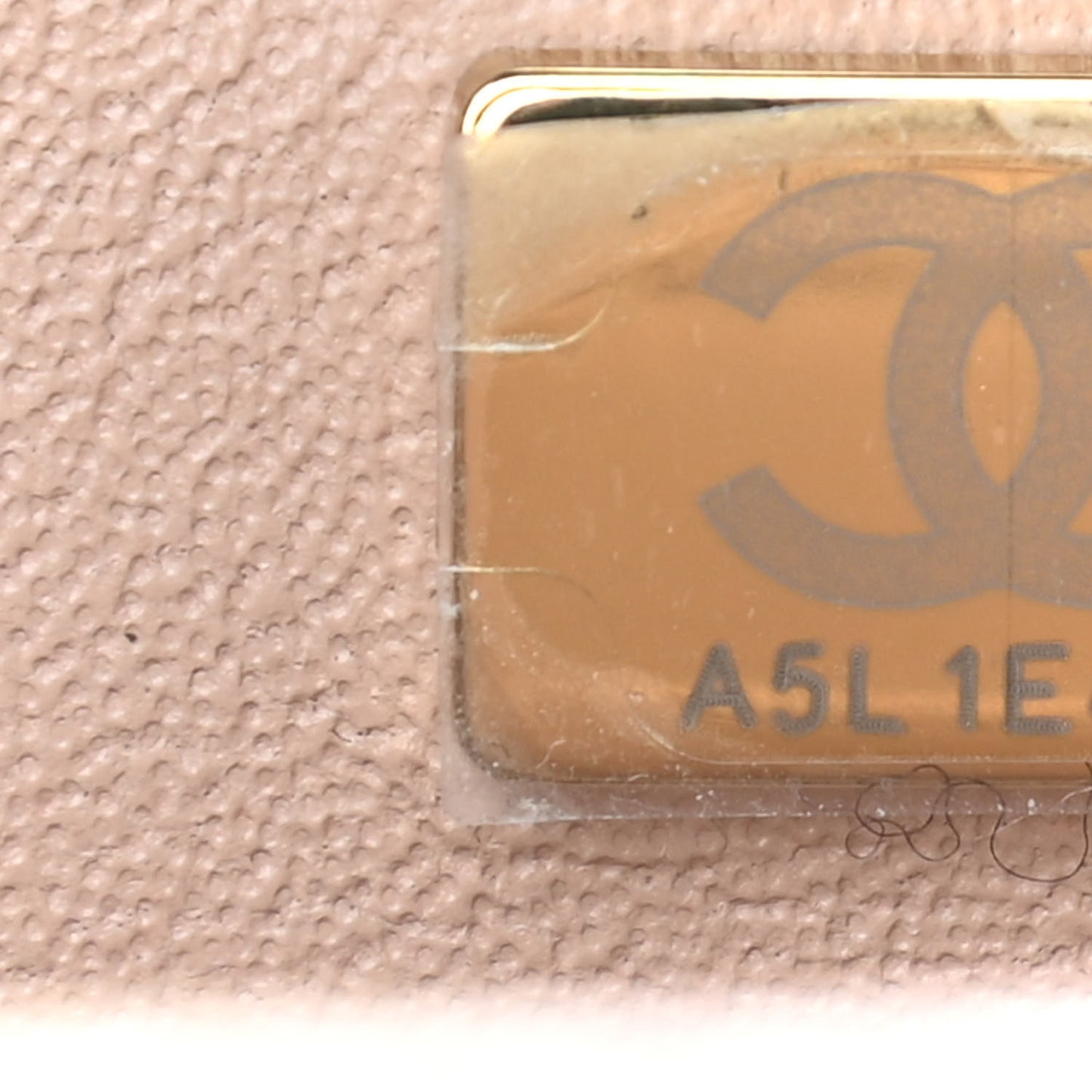 Lambskin Quilted Mini Square Flap Beige