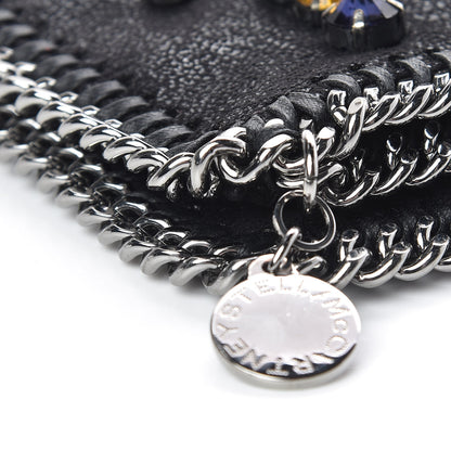 Stella McCartney Shaggy Deer Crystal Falabella Clutch Black 9 of 16