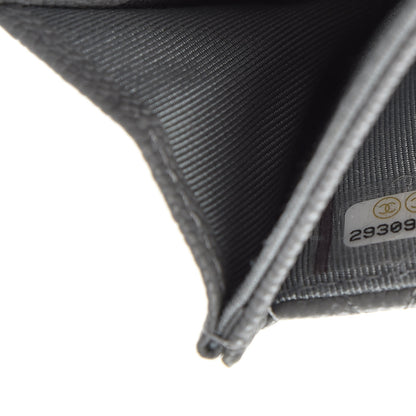Chanel Caviar Quilted Flap Card Holder Wallet Dark Grey 17 of 18
