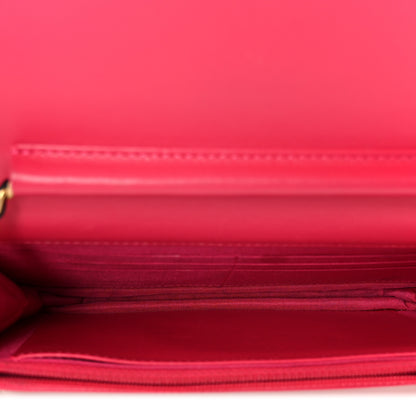 Chanel Tweed Calfskin Signe Wallet On Chain WOC Black Pink Orange 5 of 12