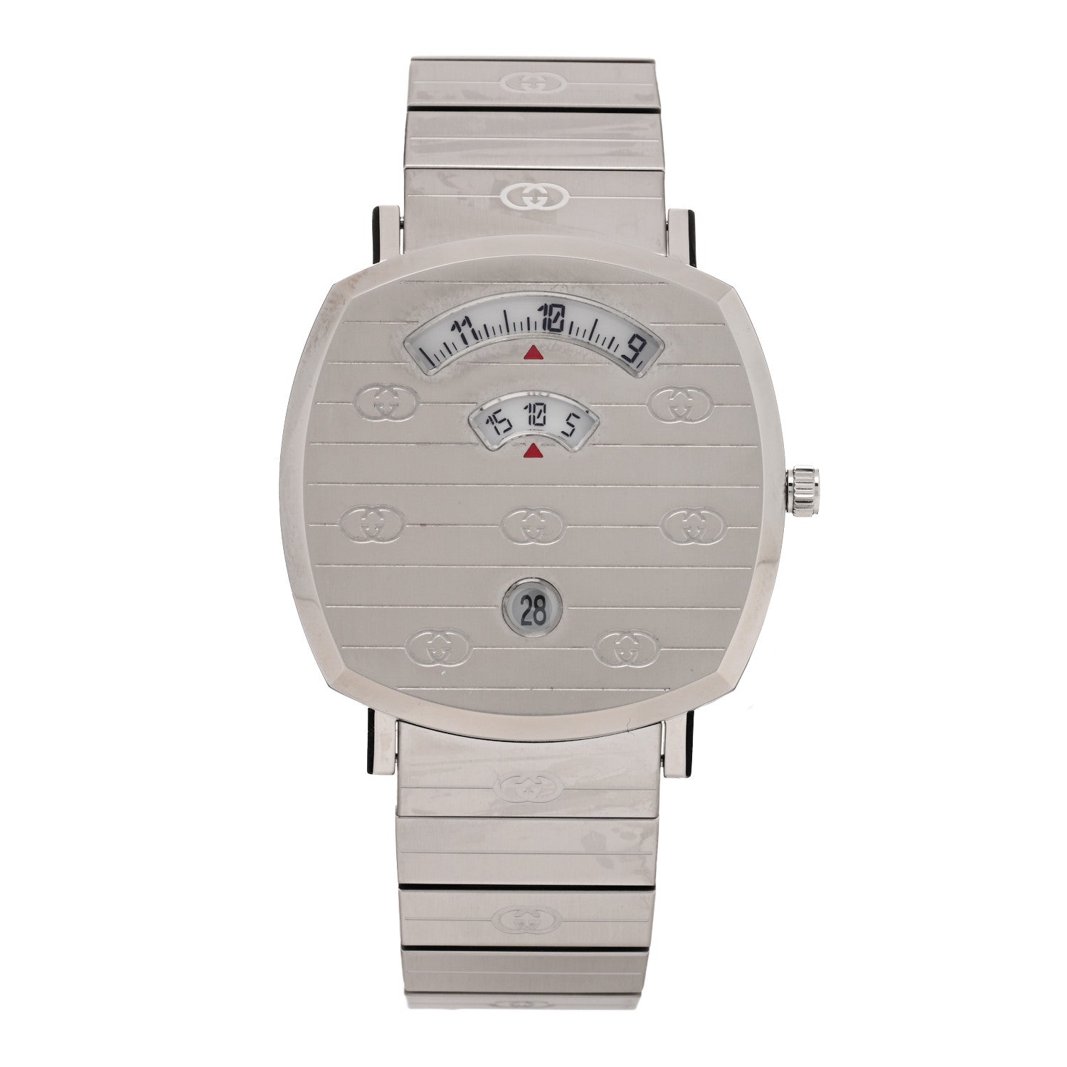 Gucci Stainless Steel 38mm Grip Quartz Watch 1 of 5