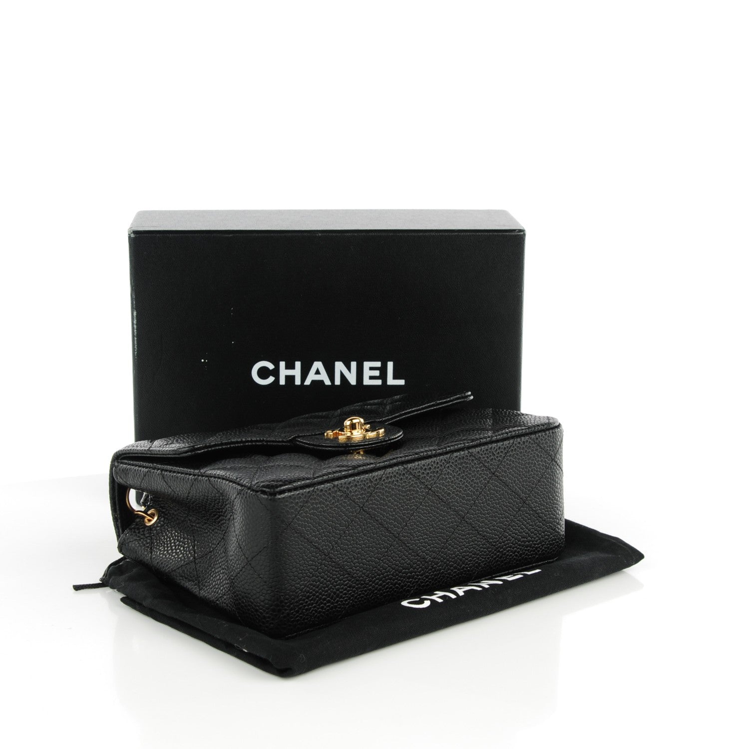 Chanel Caviar Quilted Mini Square Flap Black 4 of 9