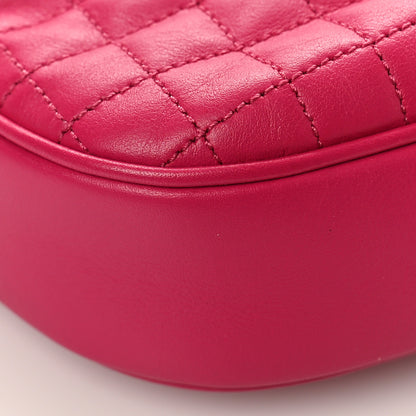 Celine Calfskin Quilted Small C Charm Bag Pink 7 of 8